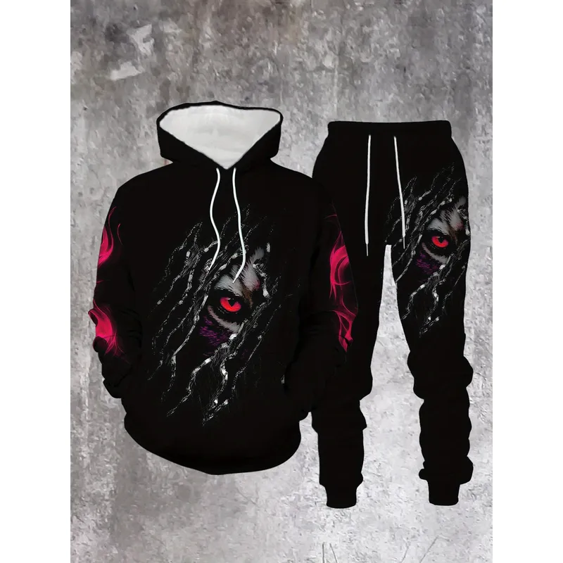 Winter Clothing Men Style - 2026 Men 3D Tiger Print Hoodie