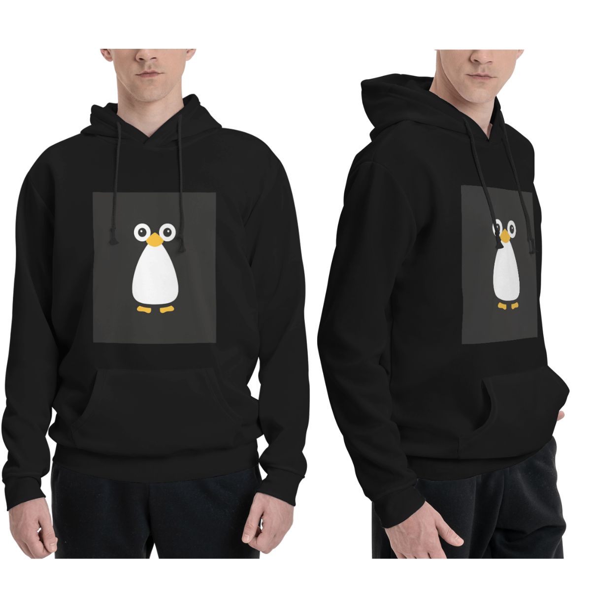 Cute Vector Penguin Hoodies Me - Winter Clothing Vector ulasan dan harga