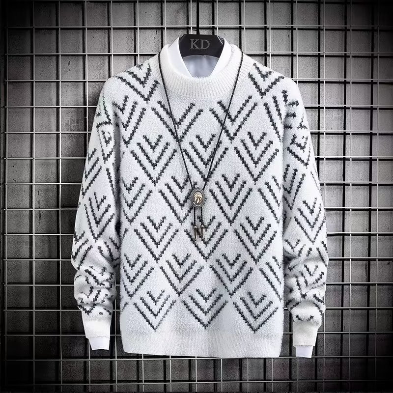 Autumn Winter Men's Sweater Pl - Winter Clothing Men Style ulasan dan harga
