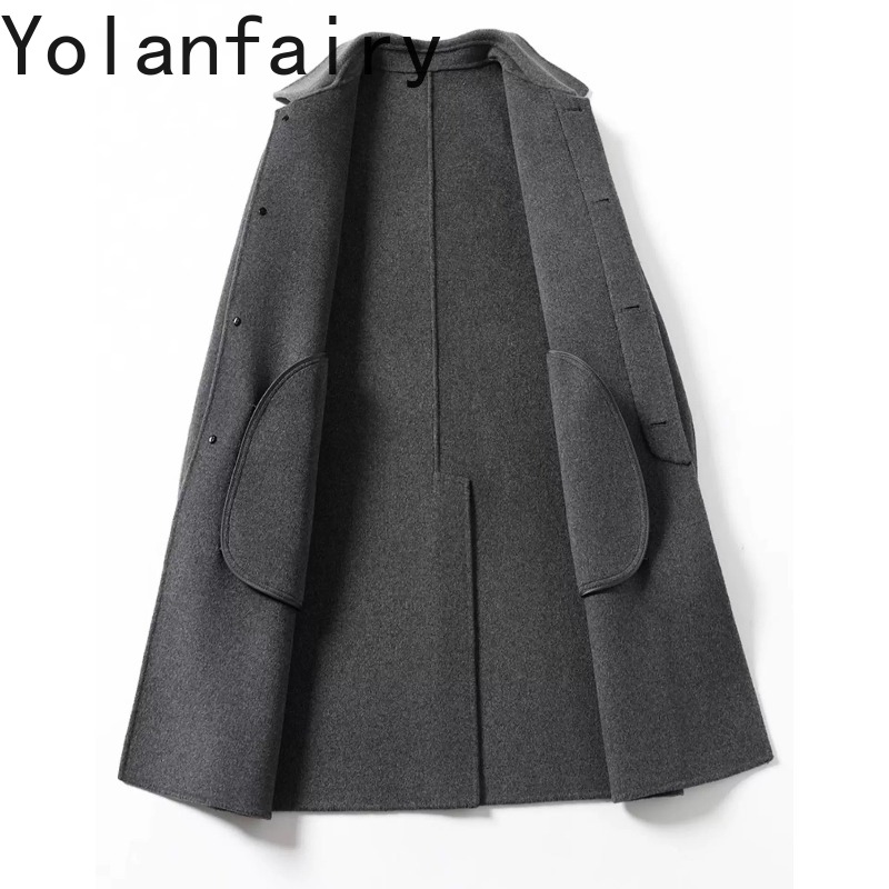 YOLANFAIRY 95% Wool Coats for  - Quality Winter Clothing Jacket ulasan dan harga