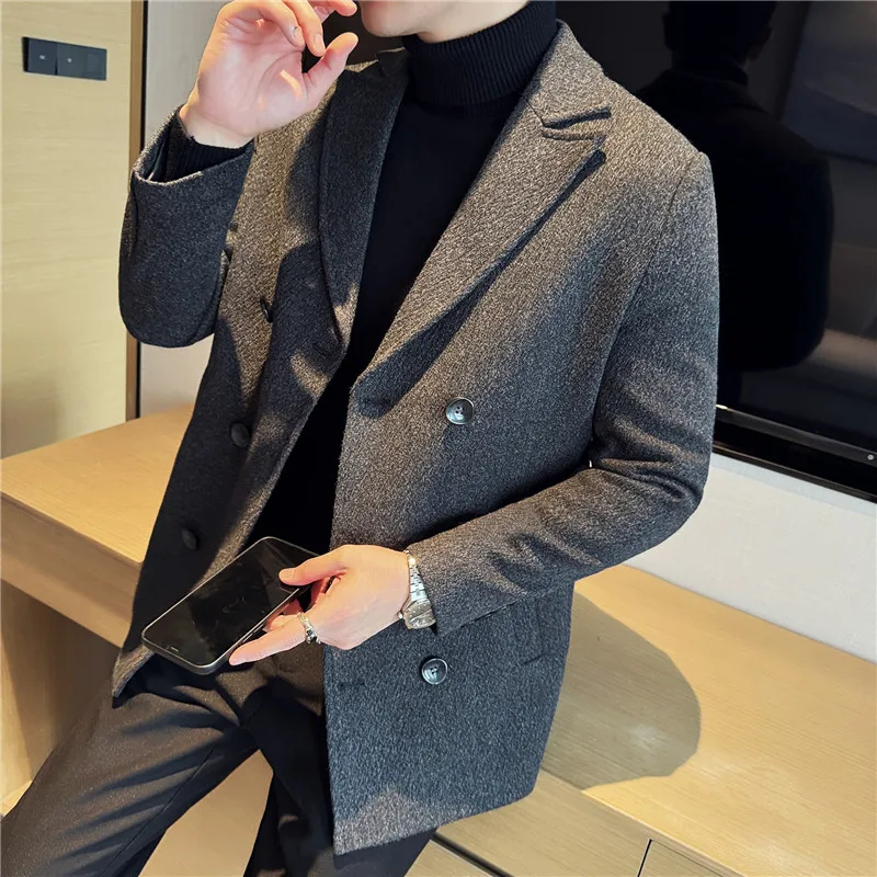 British Style Autumn Winter Th - Winter Clothing Men Style ulasan dan harga