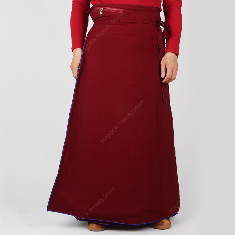 Winter Tibetan Monk Lama Skirt - Winter Clothing Men Style ulasan dan harga